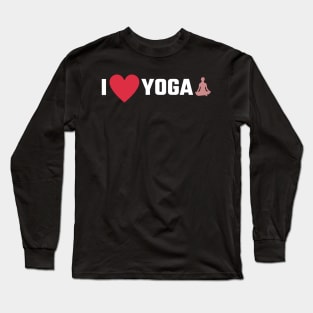 I Love Yoga/I Heart Yoga Long Sleeve T-Shirt